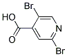 2,5-DIBROMOPYRIDINE-4-CARBOXYLIC ACID Struktur