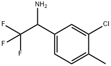 1-(3-CHLORO-4-METHYL-PHENYL)-2,2,2-TRIFLUORO-ETHYLAMINE Struktur