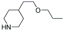 2-(4-PIPERIDINYL)ETHYL PROPYL ETHER Struktur