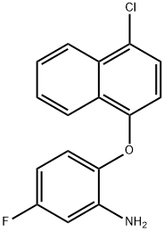 2-[(4-CHLORO-1-NAPHTHYL)OXY]-5-FLUOROPHENYLAMINE Struktur