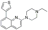 2-(4-ETHYLPIPERAZIN-1-YL)-8-(3-THIENYL)QUINOLINE Struktur