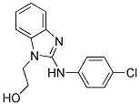 2-(2-[(4-CHLOROPHENYL)AMINO]-1H-BENZIMIDAZOL-1-YL)ETHANOL Struktur