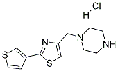 1-[(2-THIEN-3-YL-1,3-THIAZOL-4-YL)METHYL]PIPERAZINE HYDROCHLORIDE Struktur