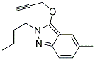 2-BUTYL-5-METHYL-3-PROP-2-YNYLOXY-2H-INDAZOLE Struktur