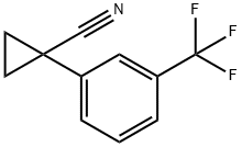 1-(3-TRIFLUOROMETHYL-PHENYL)-CYCLOPROPANECARBONITRILE Struktur