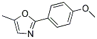 2-(4-METHOXY-PHENYL)-5-METHYL-OXAZOLE Struktur