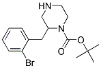 2-(2-BROMO-BENZYL)-PIPERAZINE-1-CARBOXYLIC ACID TERT-BUTYL ESTER Struktur