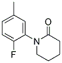 1-(2-FLUORO-5-METHYL-PHENYL)-PIPERIDIN-2-ONE Struktur