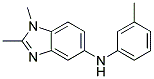 (1,2-DIMETHYL-1H-BENZOIMIDAZOL-5-YL)-M-TOLYL-AMINE Struktur