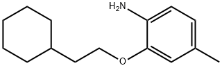 2-(2-CYCLOHEXYLETHOXY)-4-METHYLANILINE Struktur