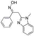 (1E)-2-(1-METHYL-1H-BENZIMIDAZOL-2-YL)-1-PHENYLETHANONE OXIME Struktur