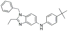 (1-BENZYL-2-ETHYL-1H-BENZOIMIDAZOL-5-YL)-(4-TERT-BUTYL-PHENYL)-AMINE Struktur