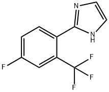 2-(4-FLUORO-2-TRIFLUOROMETHYL-PHENYL)-1H-IMIDAZOLE Struktur