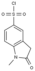 1-METHYL-2-OXOINDOLINE-5-SULFONYL CHLORIDE Struktur