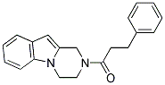 2-(3-PHENYLPROPANOYL)-1,2,3,4-TETRAHYDROPYRAZINO[1,2-A]INDOLE Struktur