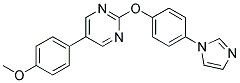 2-[4-(1H-IMIDAZOL-1-YL)PHENOXY]-5-(4-METHOXYPHENYL)PYRIMIDINE Struktur