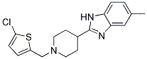 2-(1-[(5-CHLORO-2-THIENYL)METHYL]PIPERIDIN-4-YL)-5-METHYL-1H-BENZIMIDAZOLE Struktur