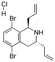 (1R,3R)-1,3-DIALLYL-5,8-DIBROMO-1,2,3,4-TETRAHYDROISOQUINOLINE HYDROCHLORIDE Struktur