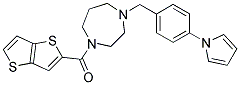 1-[4-(1H-PYRROL-1-YL)BENZYL]-4-(THIENO[3,2-B]THIEN-2-YLCARBONYL)-1,4-DIAZEPANE Struktur