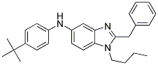 (2-BENZYL-1-BUTYL-1H-BENZOIMIDAZOL-5-YL)-(4-TERT-BUTYL-PHENYL)-AMINE Struktur