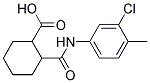 2-(3-CHLORO-4-METHYL-PHENYLCARBAMOYL)-CYCLOHEXANECARBOXYLIC ACID Struktur