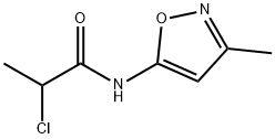 2-CHLORO-N-(3-METHYLISOXAZOL-5-YL)PROPANAMIDE Struktur