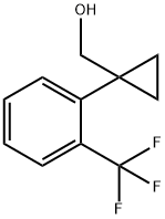 [1-(2-TRIFLUOROMETHYL-PHENYL)-CYCLOPROPYL]-METHANOL Struktur