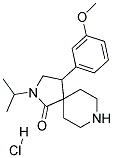 2-ISOPROPYL-4-(3-METHOXYPHENYL)-2,8-DIAZASPIRO[4.5]DECAN-1-ONE HYDROCHLORIDE Struktur