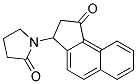 1-(1-OXO-2,3-DIHYDRO-1H-CYCLOPENTA[A]-NAPHTHALEN-3-YL)-PYRROLIDIN-2-ONE Struktur