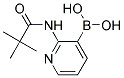 (2-[(2,2-DIMETHYLPROPANOYL)AMINO]PYRIDIN-3-YL)BORONIC ACID Struktur