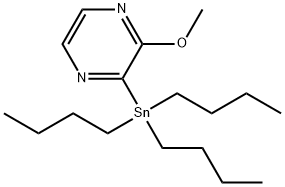 2-METHOXY-3-(TRIBUTYLSTANNYL)PYRAZINE Struktur