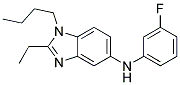 (1-BUTYL-2-ETHYL-1H-BENZOIMIDAZOL-5-YL)-(3-FLUORO-PHENYL)-AMINE Struktur