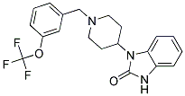 1-(1-[3-(TRIFLUOROMETHOXY)BENZYL]PIPERIDIN-4-YL)-1,3-DIHYDRO-2H-BENZIMIDAZOL-2-ONE Struktur