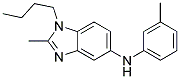 (1-BUTYL-2-METHYL-1H-BENZOIMIDAZOL-5-YL)-M-TOLYL-AMINE Struktur