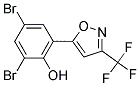 2,4-DIBROMO-6-[3-(TRIFLUOROMETHYL)ISOXAZOL-5-YL]PHENOL Struktur