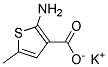 2-AMINO-5-METHYLTHIOPHENE-3-CARBOXYLIC ACID POTASSIUM SALT Struktur