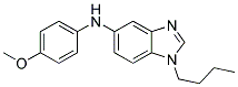 (1-BUTYL-1H-BENZOIMIDAZOL-5-YL)-(4-METHOXY-PHENYL)-AMINE Struktur