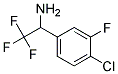 1-(4-CHLORO-3-FLUORO-PHENYL)-2,2,2-TRIFLUORO-ETHYLAMINE Struktur