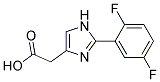 [2-(2,5-DIFLUOROPHENYL)-IMIDAZOL-4-YL]-ACETIC ACID Struktur