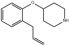 2-ALLYLPHENYL 4-PIPERIDINYL ETHER Struktur