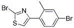 2-BROMO-4-(4-BROMO-2-METHYL-PHENYL)-THIAZOLE Struktur