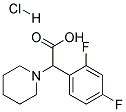 (2,4-DIFLUORO-PHENYL)-PIPERIDIN-1-YL-ACETIC ACID HYDROCHLORIDE Struktur