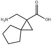 1-AMINOMETHYL-SPIRO[2,4]HEPTANE-1-CARBOXYLIC ACID Struktur