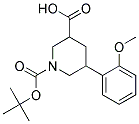 1-(TERT-BUTOXYCARBONYL)-5-(2-METHOXYPHENYL)PIPERIDINE-3-CARBOXYLIC ACID Struktur