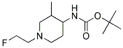 [1-(2-FLUORO-ETHYL)-3-METHYL-PIPERIDIN-4-YL]-CARBAMIC ACID TERT-BUTYL ESTER Struktur