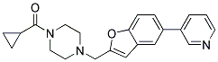 1-(CYCLOPROPYLCARBONYL)-4-[(5-PYRIDIN-3-YL-1-BENZOFURAN-2-YL)METHYL]PIPERAZINE Struktur