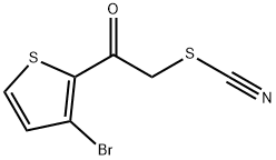 2-(3-BROMO-2-THIENYL)-2-OXOETHYL THIOCYANATE Struktur