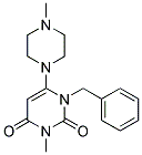 1-BENZYL-3-METHYL-6-(4-METHYLPIPERAZIN-1-YL)PYRIMIDINE-2,4(1H,3H)-DIONE Struktur