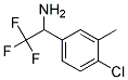 1-(4-CHLORO-3-METHYL-PHENYL)-2,2,2-TRIFLUORO-ETHYLAMINE Struktur