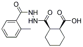 (1S,2R)-2-([2-(2-METHYLBENZOYL)HYDRAZINO]CARBONYL)CYCLOHEXANECARBOXYLIC ACID Struktur